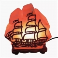 Соляная лампа WONDER LIFE «Кораблик с деревянной картинкой» 4-5 кг