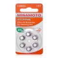 Батарейка для слуховых аппаратов MINAMOTO A13 PR48, 6шт