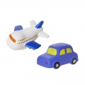 Набор игрушек для ванны КУРНОСИКИ «Машинка и самолет» 2 шт 6+