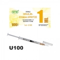 Шприц SFM инсулиновый U-100 трехкомпонентный 1мл с иглой 0,45х12-26G