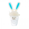 Ниблер для прикорма малышей ROXY-KIDS Bunny Twist RFN-005 с поворотным механизмом голубой